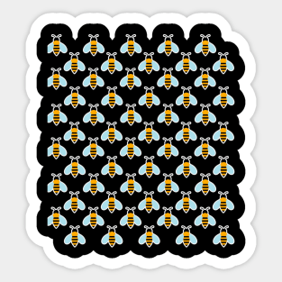 Vintage Bees Pattern Sticker